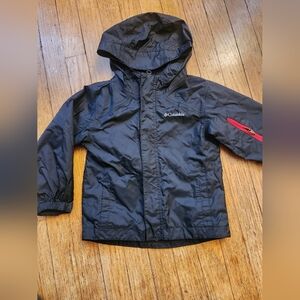 Columbia Kids Black and Red Raincoat